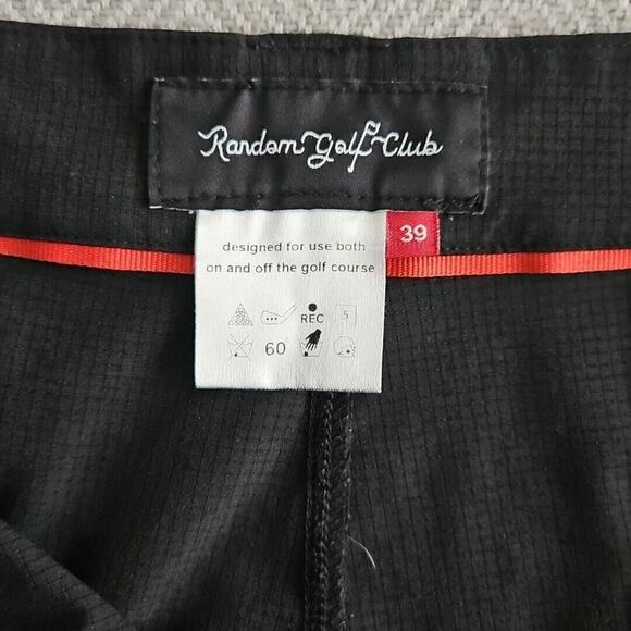 Random Golf Club Men's Performance Chino Short Size 39 Black 8" Inseam Golfcore - Picture 11 of 13
